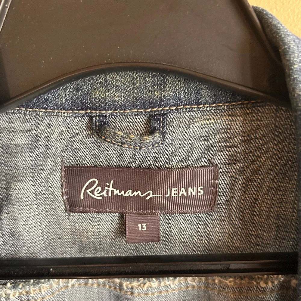 Cotton denim vest - Picture 6 of 11